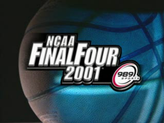 NCAA Final Four 2001 title screen for Playstation